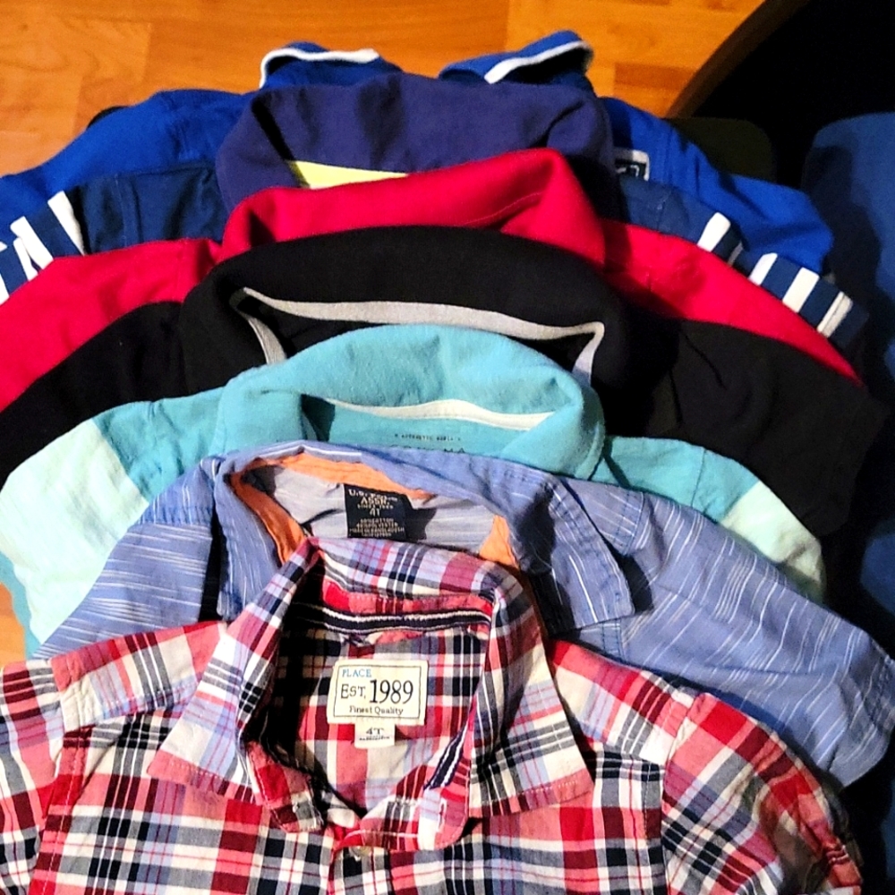 4T polo shirts x 7 items